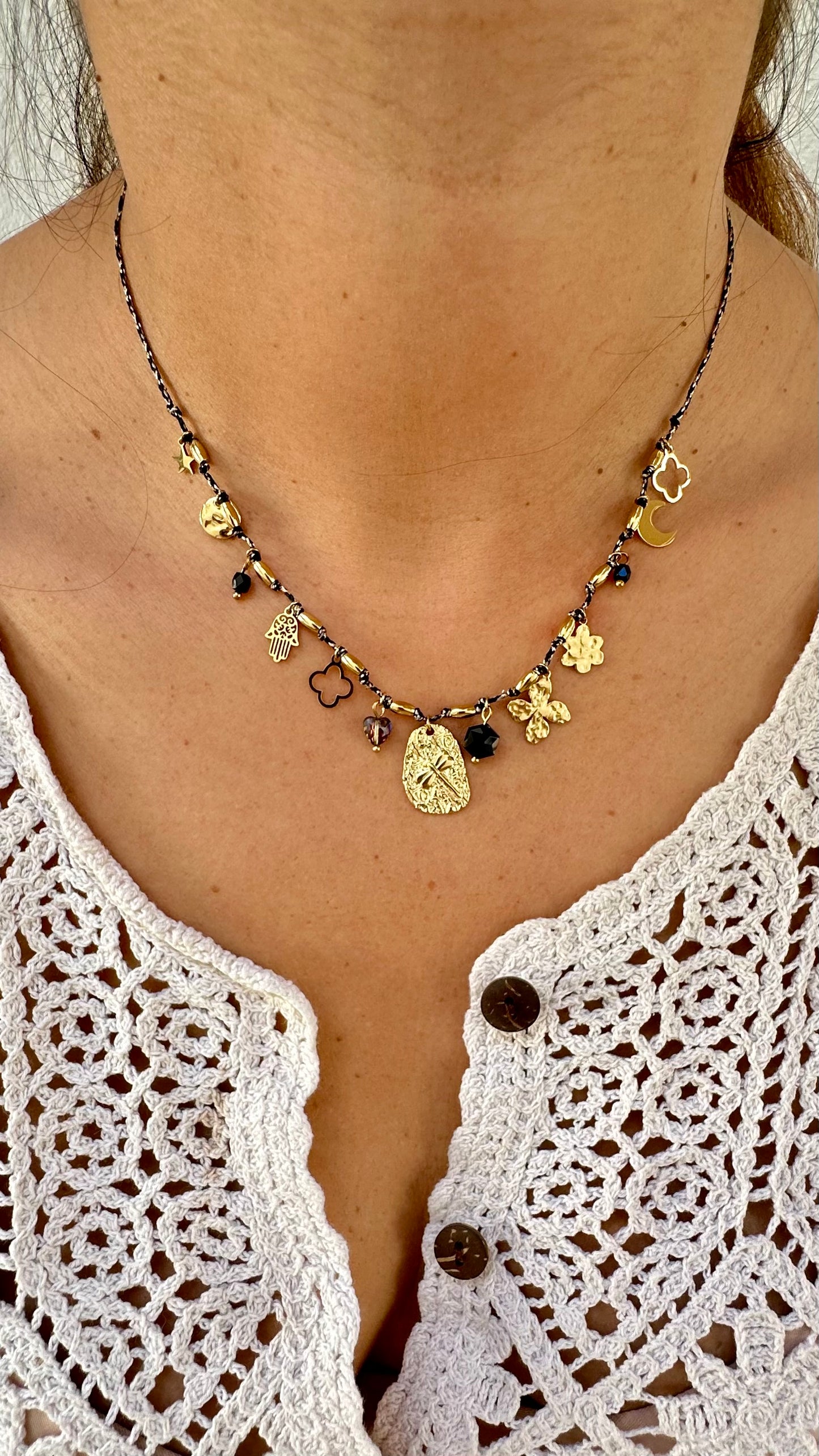 Collier cordon breloque collection Éphémère