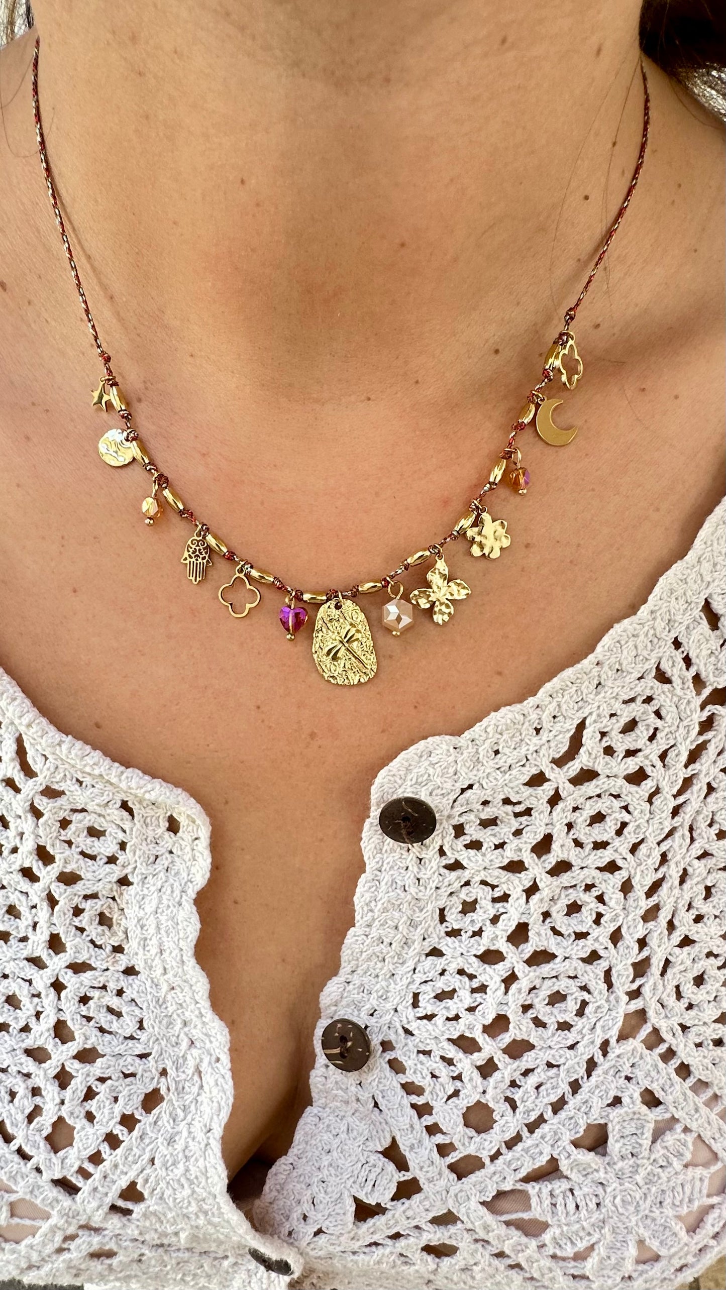 Collier cordon breloque collection Éphémère