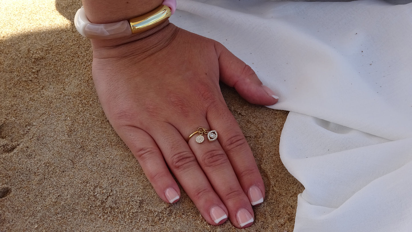 Bague breloque Milan