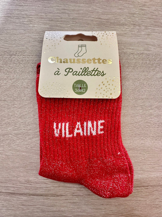 Chaussettes à paillettes VILAINE