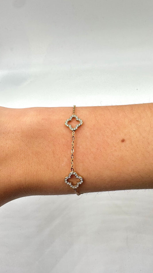 Bracelet Trèfle Dublin Doré