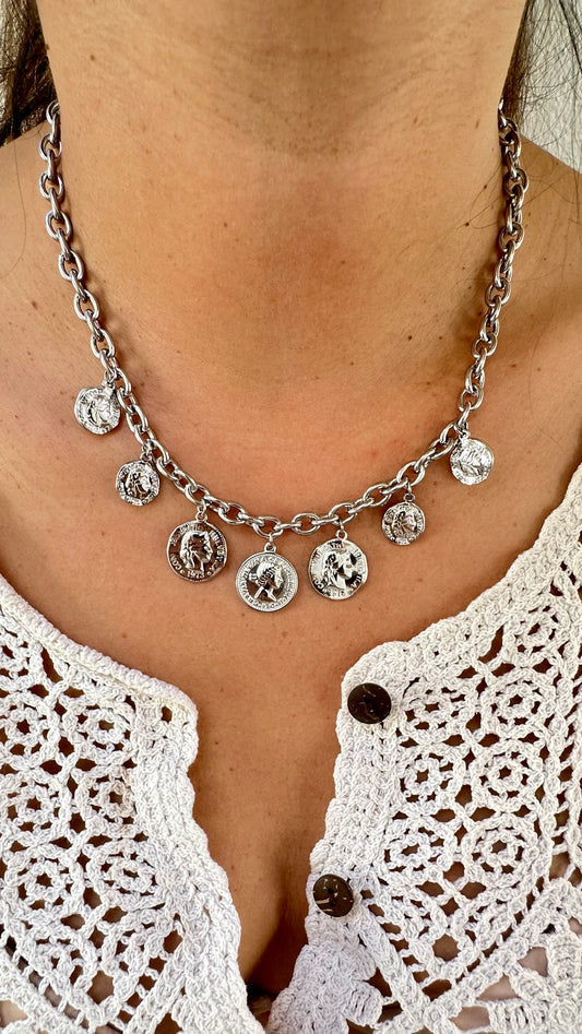 Collier breloque argent collection Éphémère