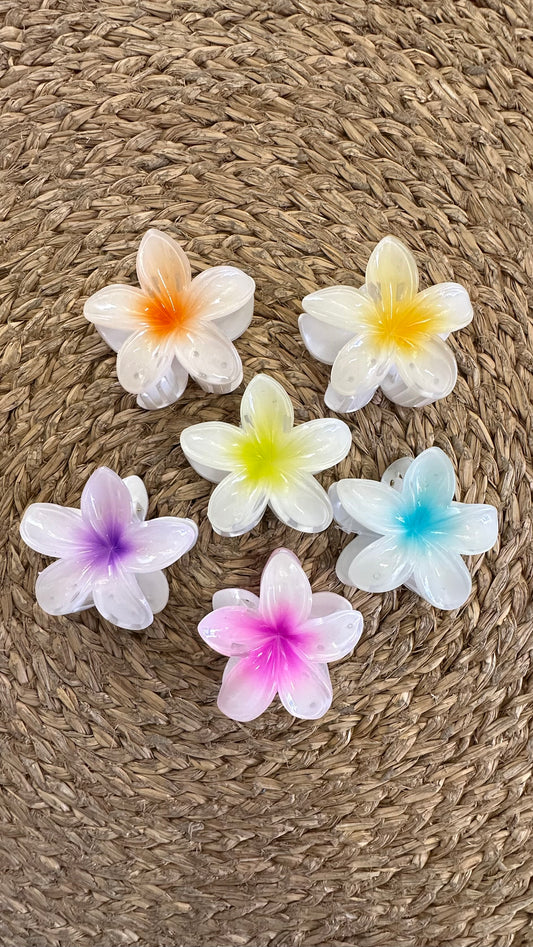 Pince à cheveux fleur (taille L)