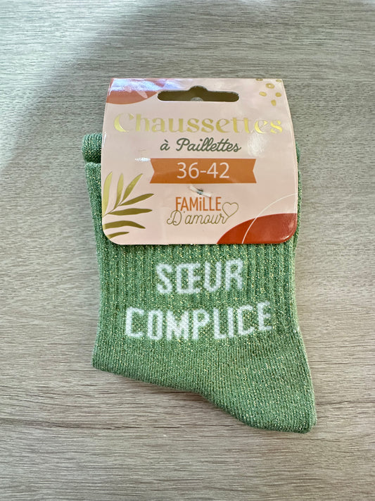 Chaussettes à paillettes SŒUR COMPLICE