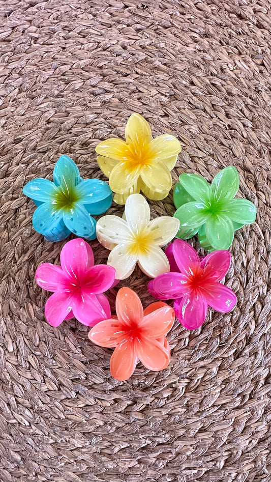 Pince à cheveux fleur (taille L)