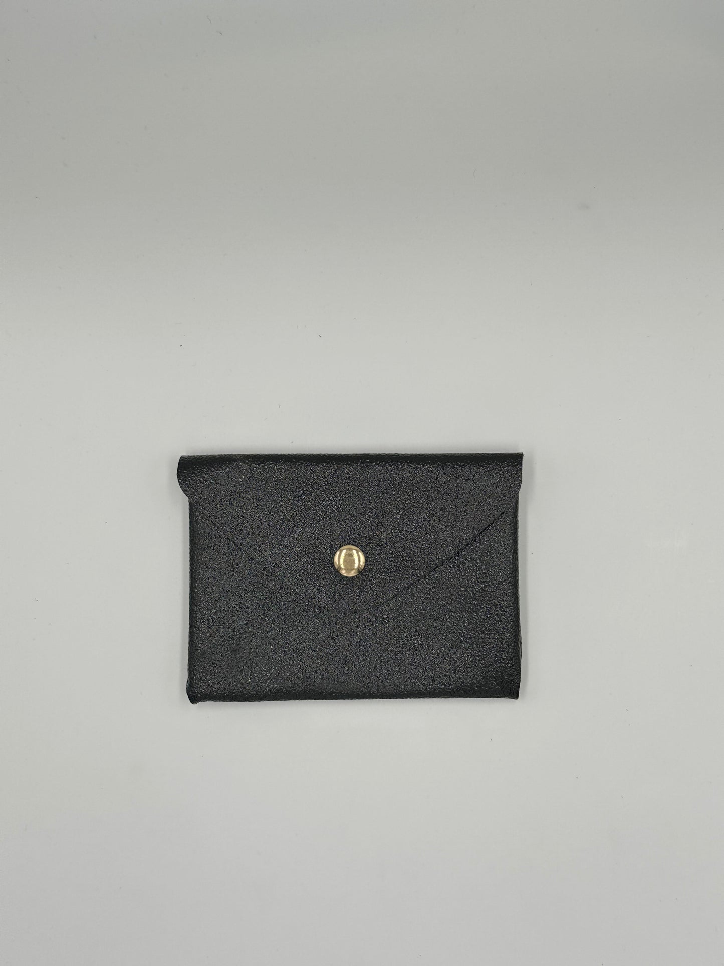 Porte carte en cuir pailleté